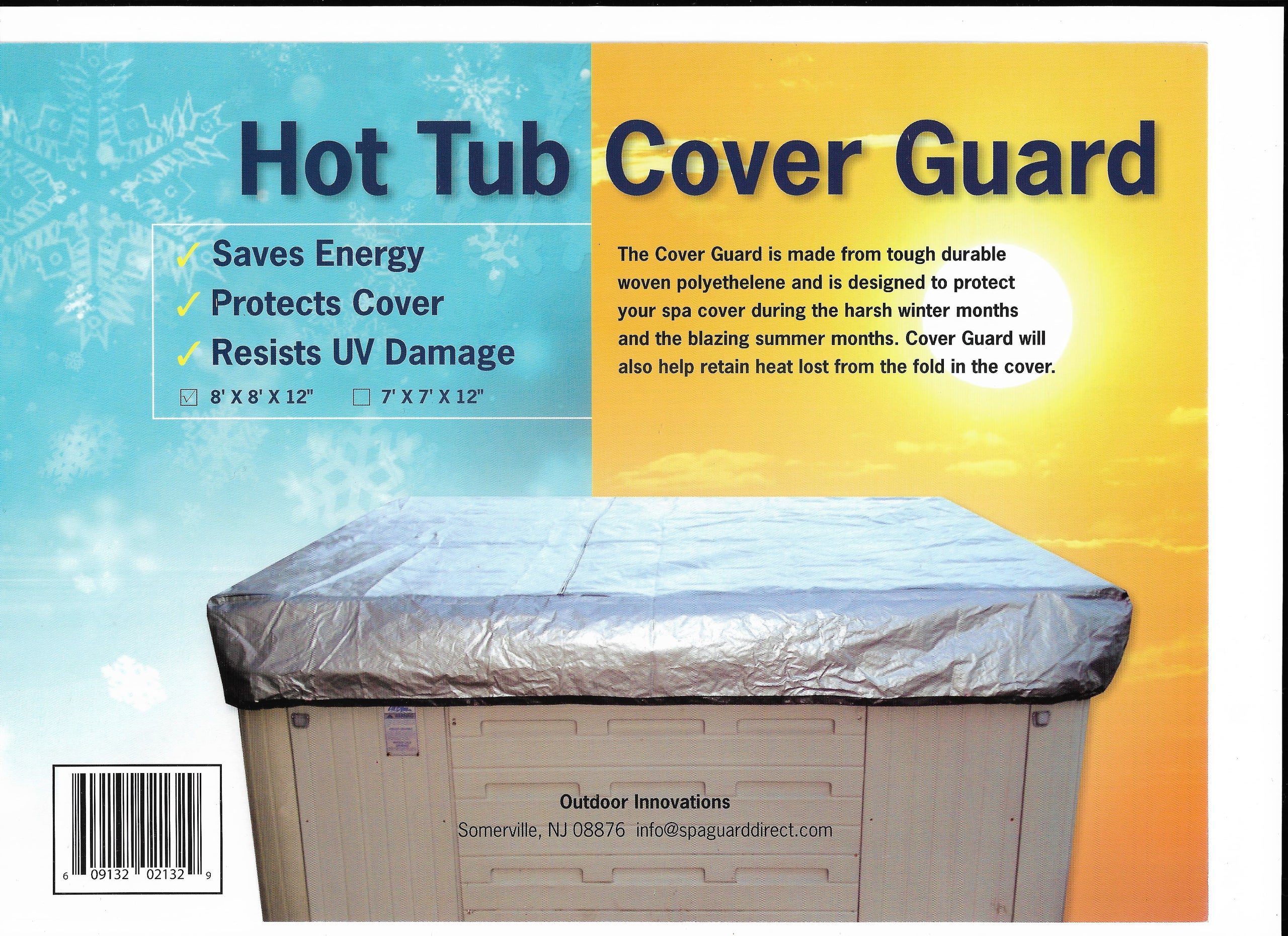 Cover Guard Hot Tub Cover Cap 8x8